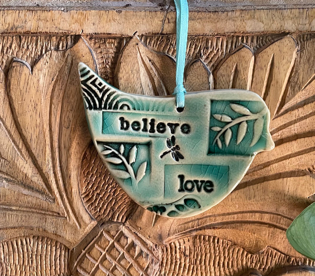 Bird Pottery Gift, gift for bird lovers, “get well gift “with gift bag. Graduation gift.