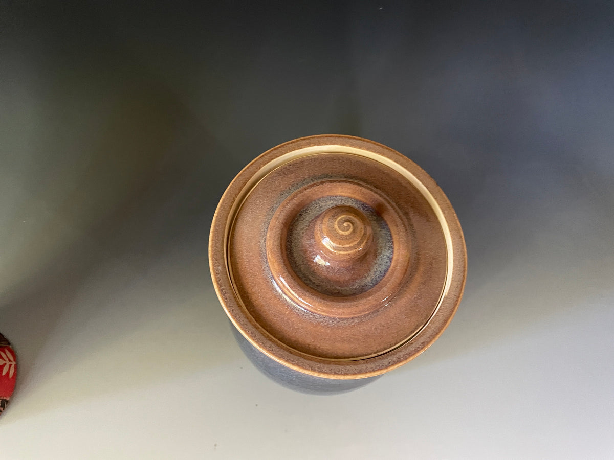 Southwest Pottery cookie jar 7 inch canister. Ceramic storage container. Large kitchen crock. Cookie Jar.