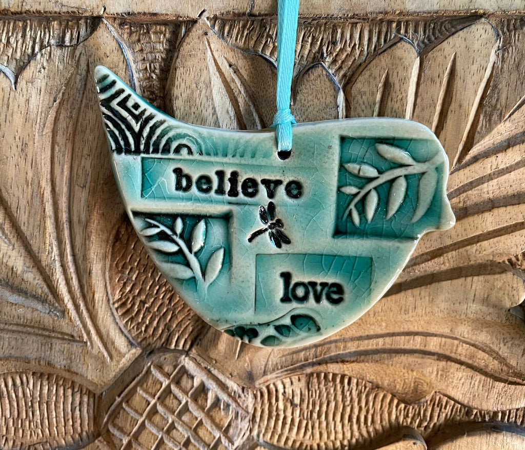 Bird Pottery Gift, gift for bird lovers, “get well gift “with gift bag. Graduation gift.