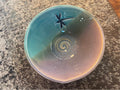 Handmade Pottery Bowl. Dragonfly Pottery Salad Bowl 9.5   x  3.5 inches. Fast shipping gift for Mom.  Wedding gift.