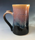 Handmade Pottery Stein: 16 oz Purple Coffee Mug with Thumb Rest. Large coffee mug.