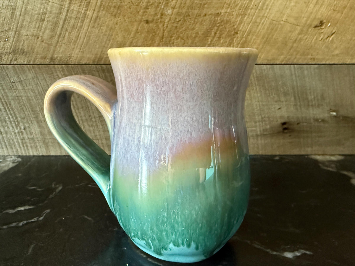 Calla Lily mug. Cup with flower design. Ceramic coffee cup. Unique mug 12-14 ounce. Art Deco Mug.Art Nouveau tea cup.
