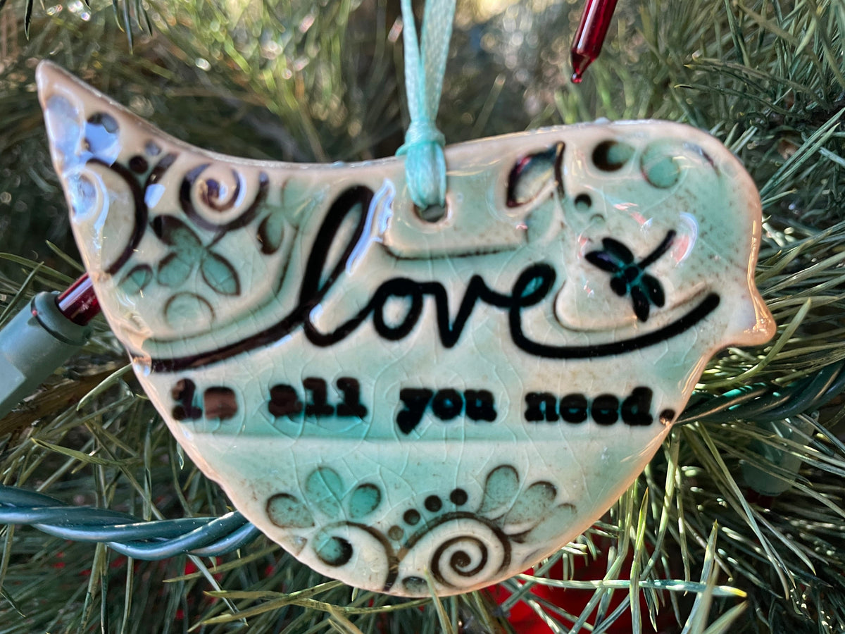 Handmade Ceramic Bird Ornament: Spring Wall Decor, Nature Inspired gift.Colorado artist.