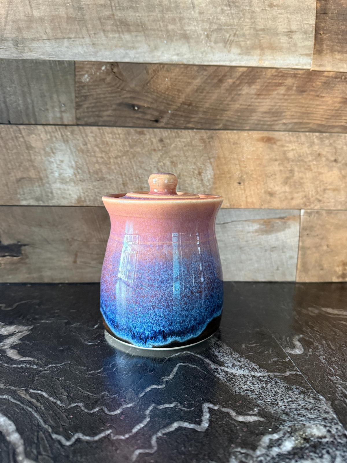 Southwest Pottery Jar: Handmade Stoneware Kitchen Canister