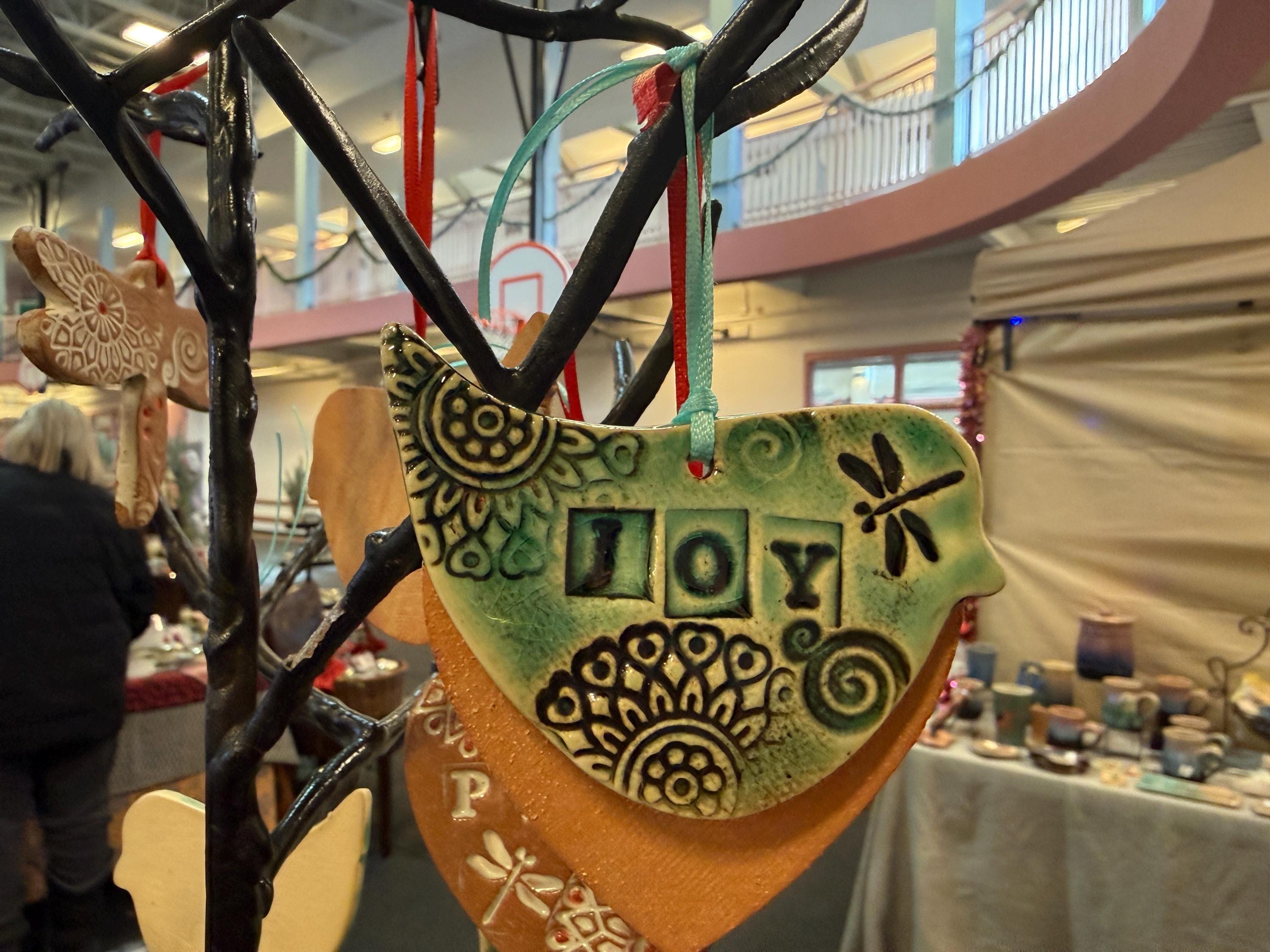 Bird ornament. Ornaments with Peace. Turquoise bird wall hanging. Gifts under 30. Unique inspirational gifts. Spring Decor