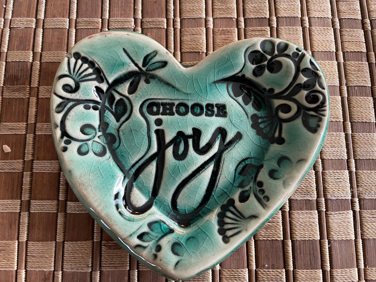 Fast shipping, Dish for rings. Trinket dish. Heart shaped tray for desk. Inspirational dish with; All you need is love saying.