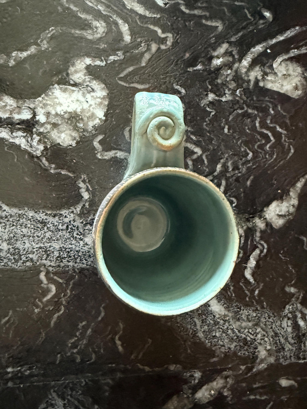 Pottery Fish Cofee cup. Stoneware Wine Cup, Ocean lover gift. Hand Painted expresso cup. Tea cup. Holds 10 fluid ounces.