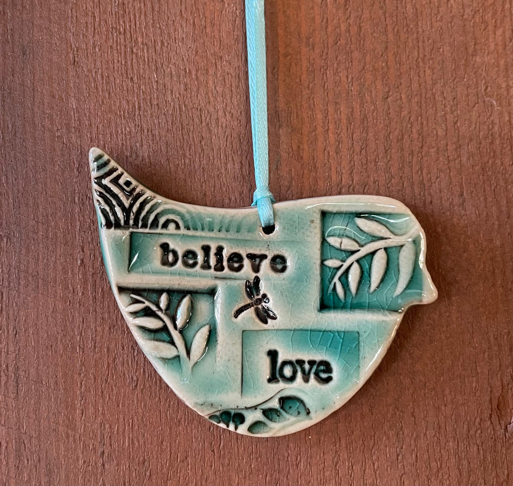 Bird Pottery Gift, gift for bird lovers, “get well gift “with gift bag. Graduation gift.