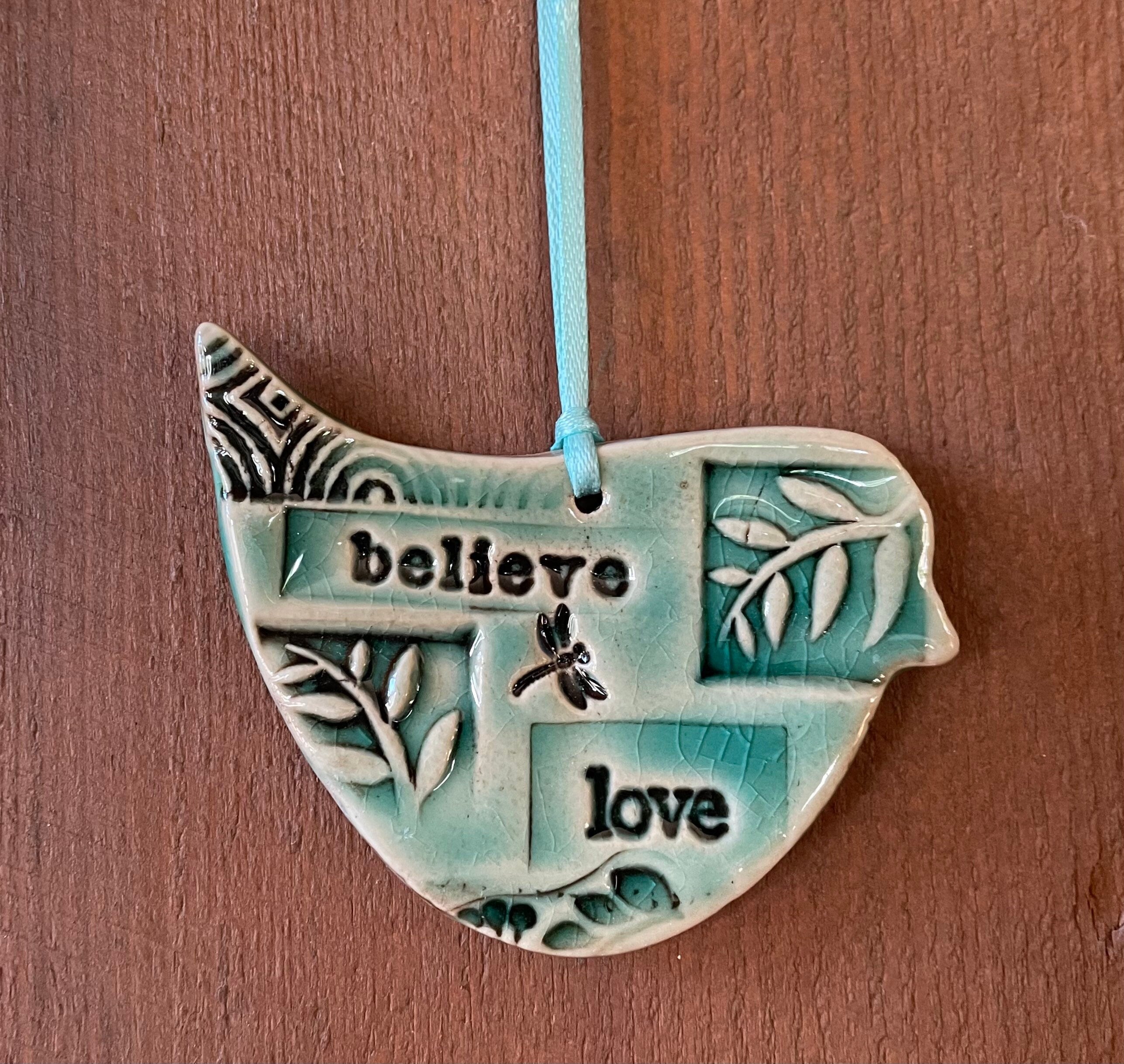 Bird Pottery Gift, gift for bird lovers, “get well gift “with gift bag. Graduation gift.