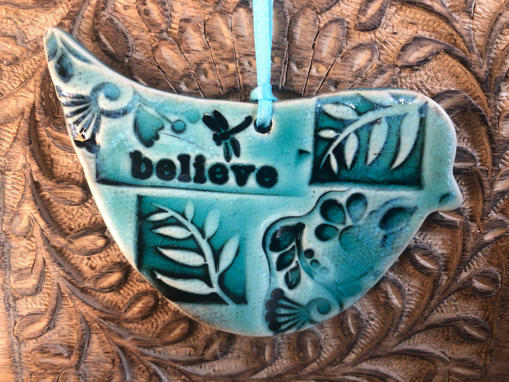Bird Pottery Gift, gift for bird lovers, “get well gift “with gift bag. Graduation gift.
