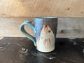 Pottery mug for Fishermen. Ocean lover cup. Mug with fast Free Shipping. Gift for Dad.
